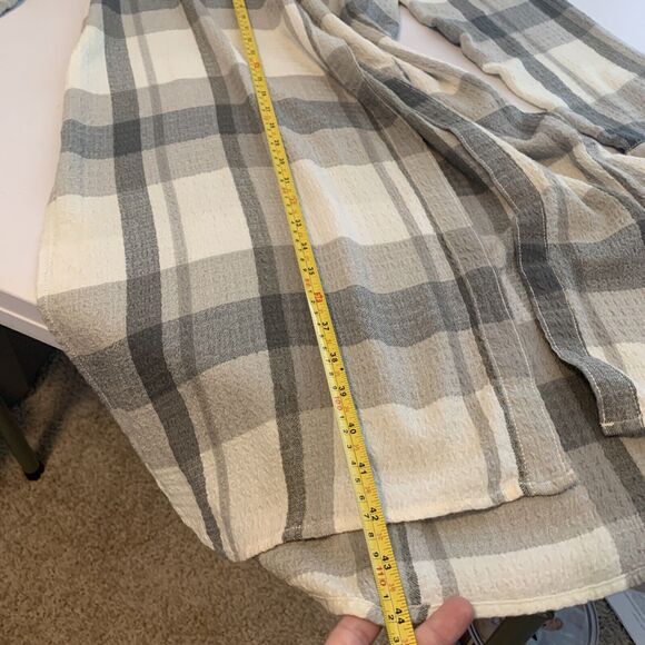 Pilcro Tunic Button Up Shirt Duster Plaid Long Sleeve Anthropologie Size Medium - Picture 14 of 16